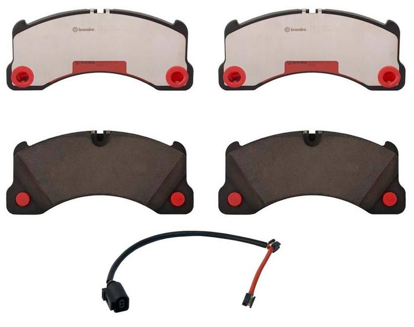 VW Disc Brembo Brake Pad Set Kit Front (LowMet) (With Sensor